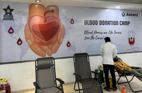 Blood Donation Camp at Ascent Business Solutions, It Park, Nagpur