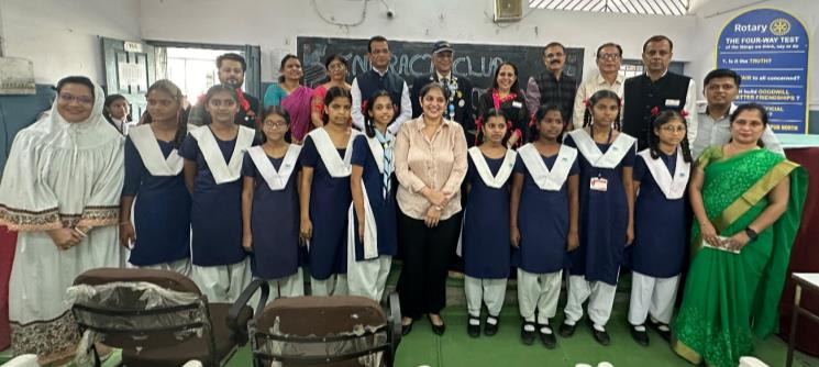 Interact Clubs Installation at Sindhi Hindi Girls High School, Kt Rughwani Sindhu English High School, & Mohanlal Rughwani Boys High School, Panchpaoli