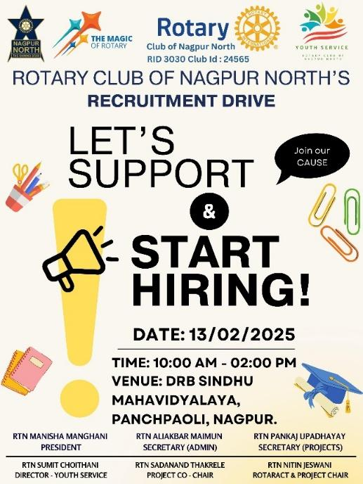 Recruitment Drive in SMV Organized by RCNN in Association with Rotaract Club Of SMV