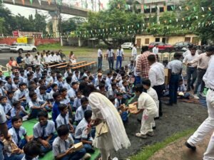 Stationery kits distribution at Madangopal School
